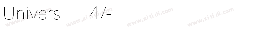 Univers LT 47字体转换